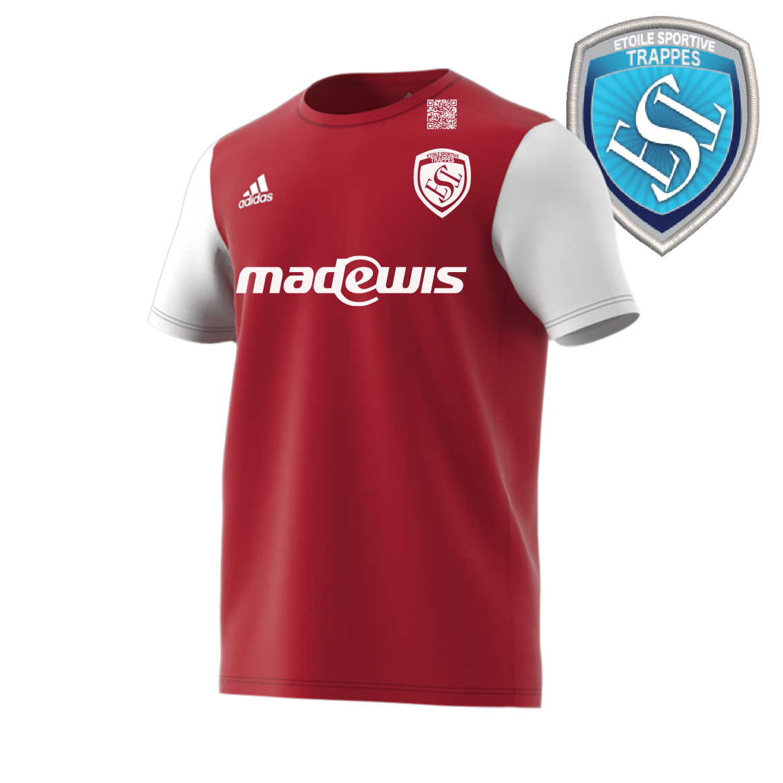 MAILLOT ADIDAS ESTRO 19 ROUGE ETOILE SPORTIVE TRAPPES FOOT. I MFTE01526