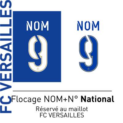 NOM + GRAND N° MAILLOT FC VERSAILLES